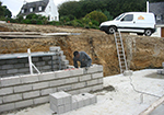 Réalisation des fondations à Batzendorf
